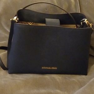Michael Kors Navy Sofia Large Leather EW Satchel